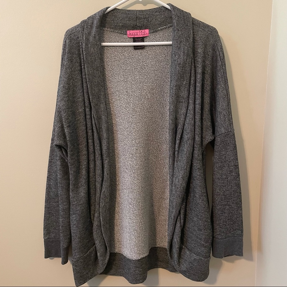 Sugar High Open Front Cardigan